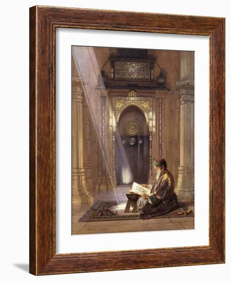 In the Mosque-Carl Friedrich Heinrich Werner-Framed Giclee Print