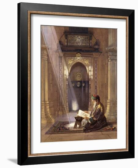 In the Mosque-Carl Friedrich Heinrich Werner-Framed Giclee Print