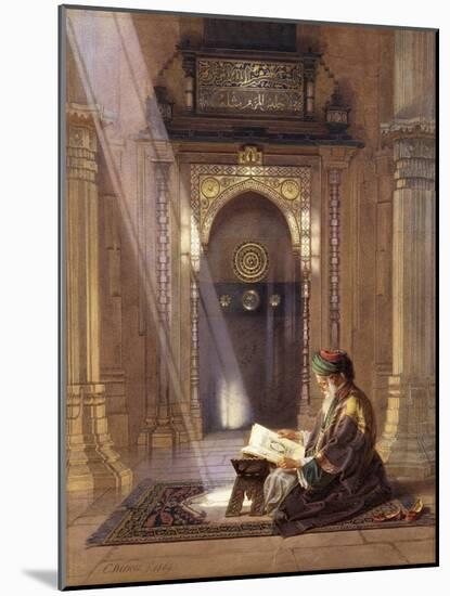 In the Mosque-Carl Friedrich Heinrich Werner-Mounted Giclee Print