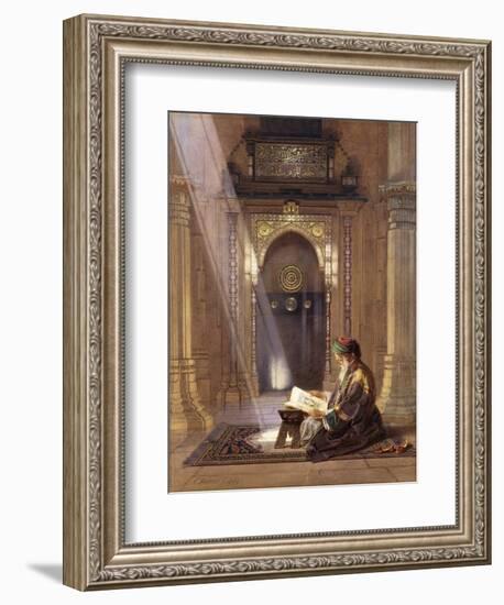 In the Mosque-Carl Friedrich Heinrich Werner-Framed Giclee Print