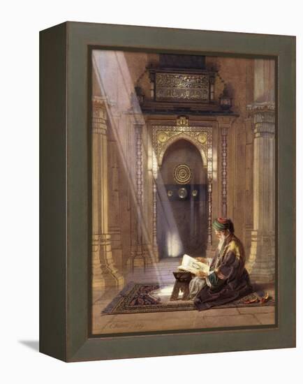 In the Mosque-Carl Friedrich Heinrich Werner-Framed Premier Image Canvas