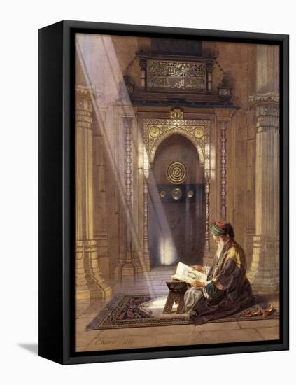 In the Mosque-Carl Friedrich Heinrich Werner-Framed Premier Image Canvas