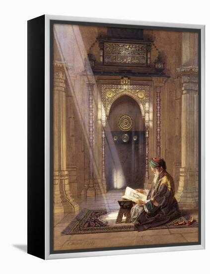 In the Mosque-Carl Friedrich Heinrich Werner-Framed Premier Image Canvas