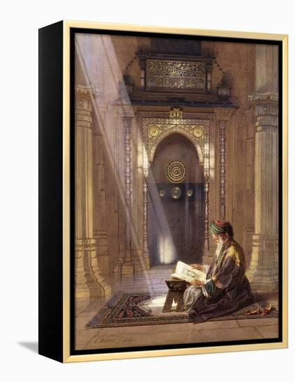 In the Mosque-Carl Friedrich Heinrich Werner-Framed Premier Image Canvas