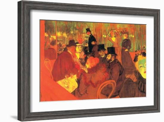 In the Moulin Rouge-Henri de Toulouse-Lautrec-Framed Art Print