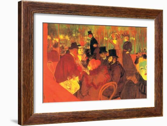 In the Moulin Rouge-Henri de Toulouse-Lautrec-Framed Art Print