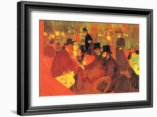 In the Moulin Rouge-Henri de Toulouse-Lautrec-Framed Art Print