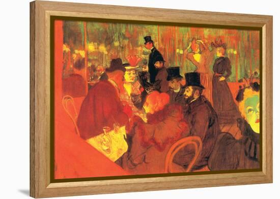 In the Moulin Rouge-Henri de Toulouse-Lautrec-Framed Stretched Canvas