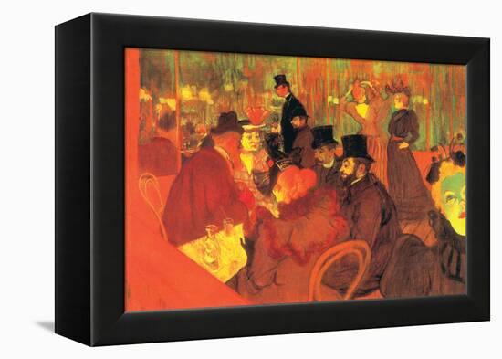 In The Moulin Rouge-Henri de Toulouse-Lautrec-Framed Stretched Canvas