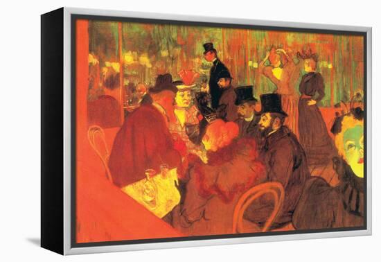 In The Moulin Rouge-Henri de Toulouse-Lautrec-Framed Stretched Canvas
