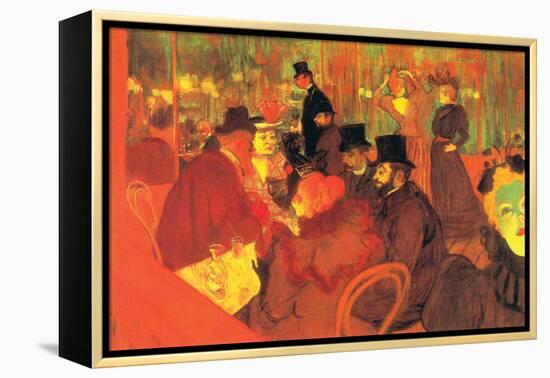 In The Moulin Rouge-Henri de Toulouse-Lautrec-Framed Stretched Canvas