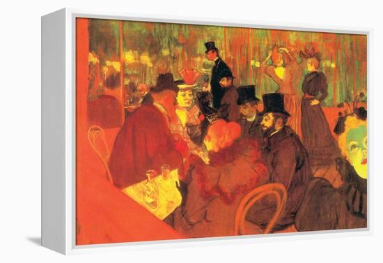 In The Moulin Rouge-Henri de Toulouse-Lautrec-Framed Stretched Canvas