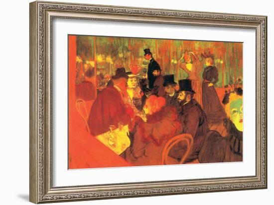 In The Moulin Rouge-Henri de Toulouse-Lautrec-Framed Premium Giclee Print