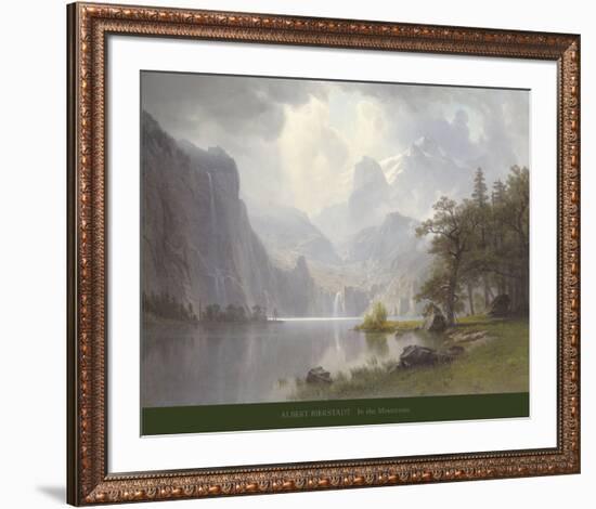 In the Mountains, c.1867-Albert Bierstadt-Framed Art Print