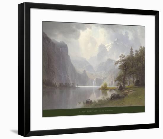 In the Mountains, c.1867-Albert Bierstadt-Framed Art Print