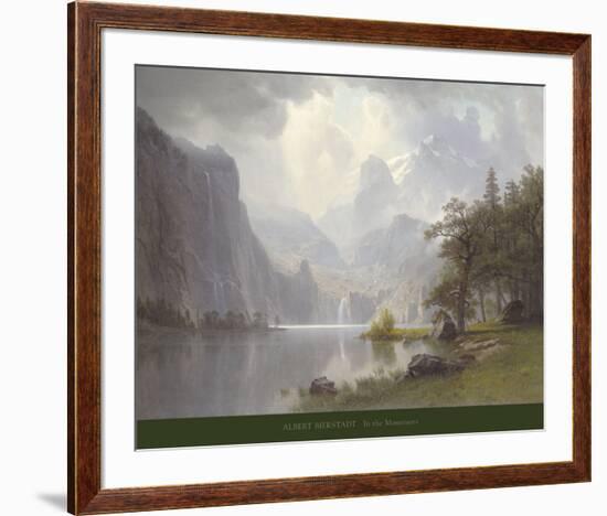 In the Mountains, c.1867-Albert Bierstadt-Framed Art Print