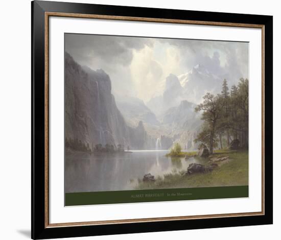 In the Mountains, c.1867-Albert Bierstadt-Framed Art Print