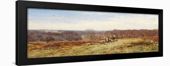 In the New Forest, Hampshire (Oil on Canvas)-Heywood Hardy-Framed Giclee Print