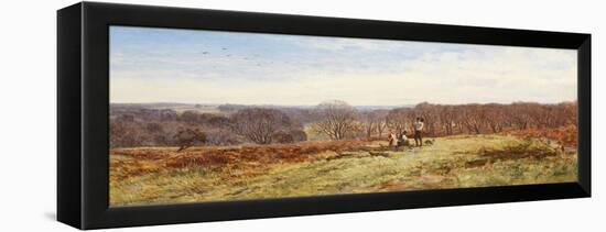 In the New Forest, Hampshire (Oil on Canvas)-Heywood Hardy-Framed Premier Image Canvas