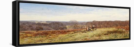 In the New Forest, Hampshire (Oil on Canvas)-Heywood Hardy-Framed Premier Image Canvas