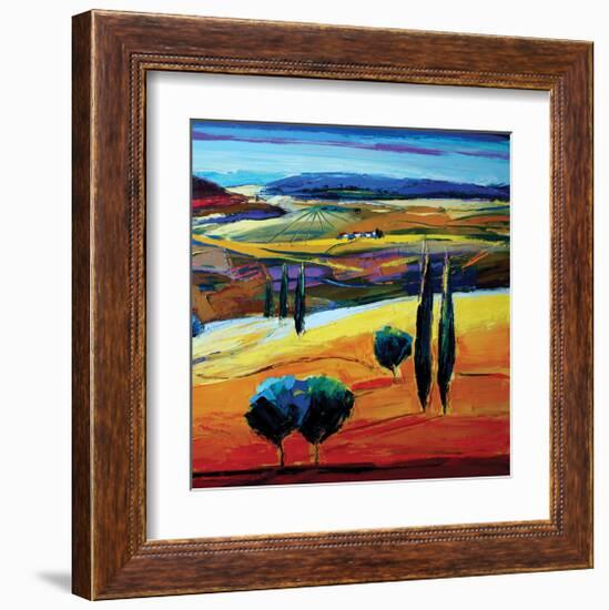 In the Now-Maya Green-Framed Art Print