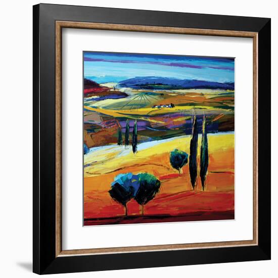 In the Now-Maya Green-Framed Art Print