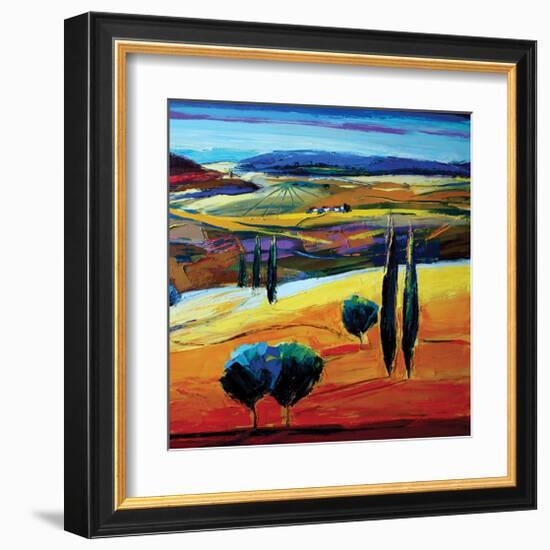 In the Now-Maya Green-Framed Art Print