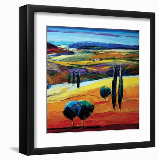 In the Now-Maya Green-Framed Art Print