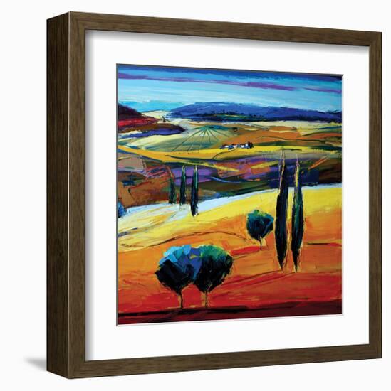 In the Now-Maya Green-Framed Art Print