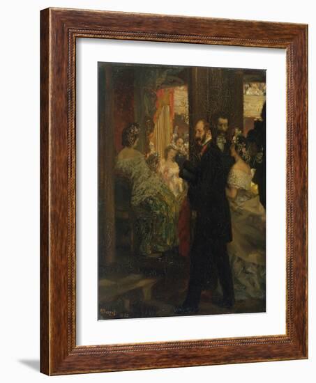 In the Opera House, 1862-Adolph von Menzel-Framed Giclee Print