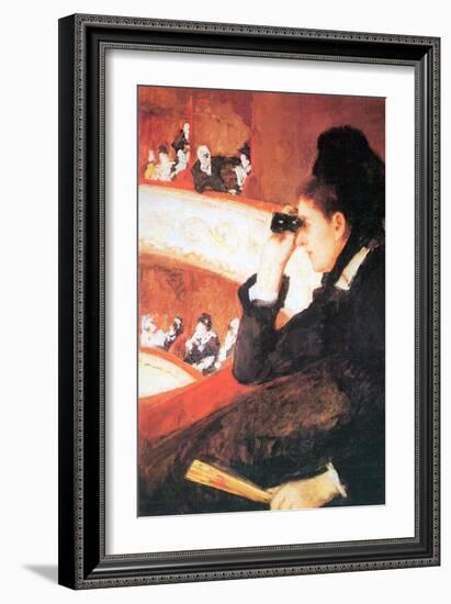 In The Opera-Mary Cassatt-Framed Art Print