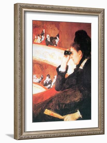 In the Opera-Mary Cassatt-Framed Art Print