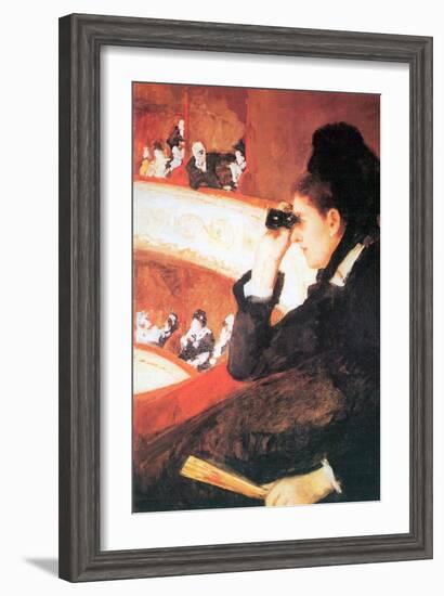 In the Opera-Mary Cassatt-Framed Art Print