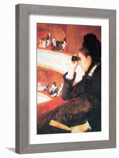 In the Opera-Mary Cassatt-Framed Art Print