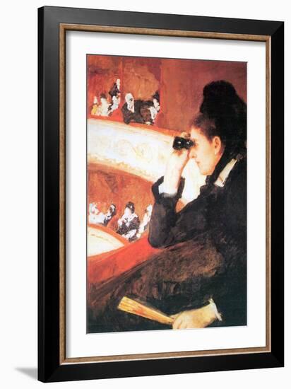 In the Opera-Mary Cassatt-Framed Art Print