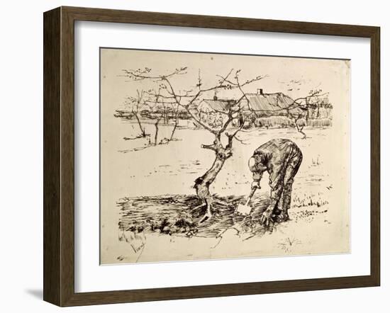 In the Orchard 1883-Vincent van Gogh-Framed Giclee Print