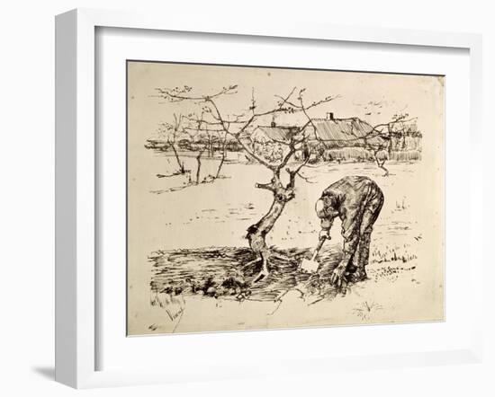 In the Orchard 1883-Vincent van Gogh-Framed Giclee Print