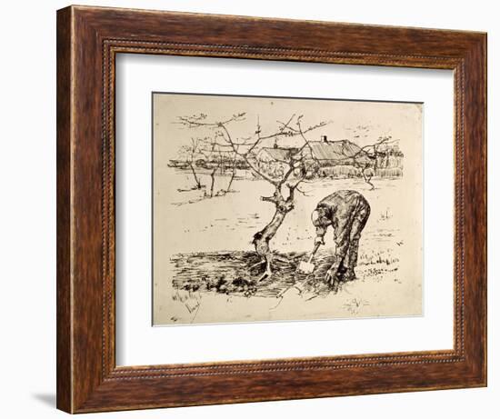 In the Orchard 1883-Vincent van Gogh-Framed Giclee Print