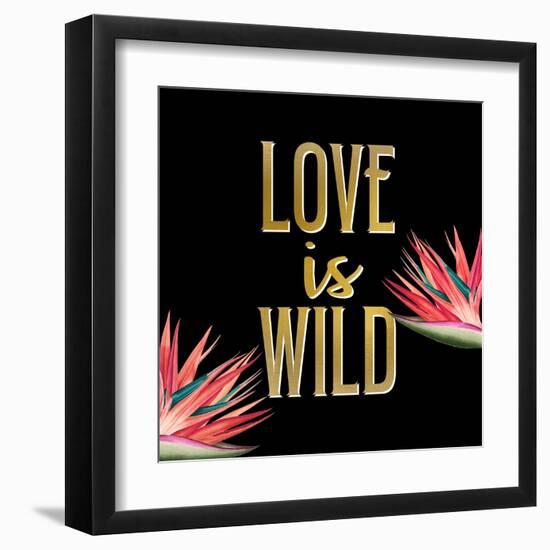 In the Palms Leopards 3-Kimberly Allen-Framed Art Print