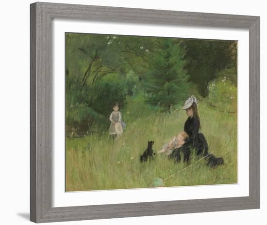 In the Park, 1874-Berthe Morisot-Framed Giclee Print