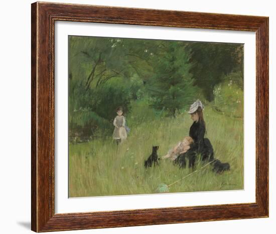 In the Park, 1874-Berthe Morisot-Framed Giclee Print