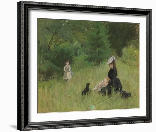 In the Park, 1874-Berthe Morisot-Framed Giclee Print