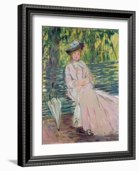 In the Park, 1878-Claude Monet-Framed Giclee Print