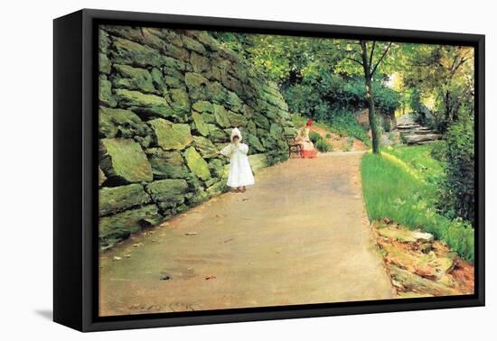 In The Park - a Byway-William Merritt Chase-Framed Stretched Canvas