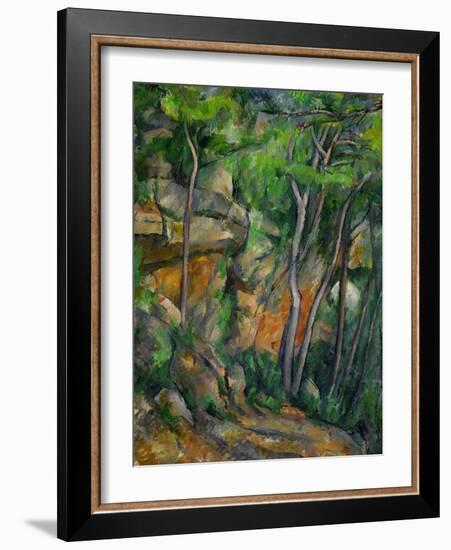 In the Park at Chateau Noir, 1898-1900-Paul Cézanne-Framed Giclee Print