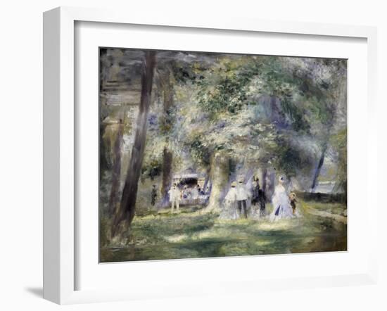 In the Park at Saint-Cloud, 1866-Pierre-Auguste Renoir-Framed Giclee Print