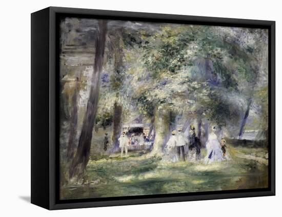 In the Park at Saint-Cloud, 1866-Pierre-Auguste Renoir-Framed Premier Image Canvas