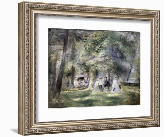 In the Park at Saint-Cloud, 1866-Pierre-Auguste Renoir-Framed Giclee Print