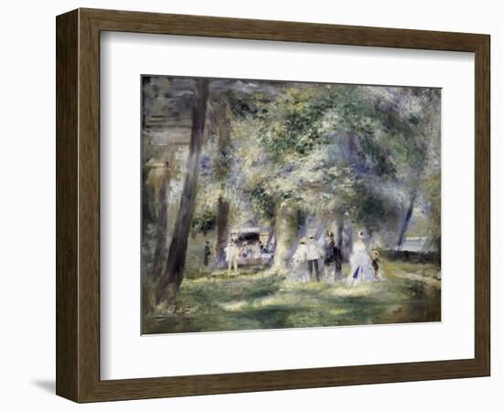 In the Park at Saint-Cloud, 1866-Pierre-Auguste Renoir-Framed Giclee Print