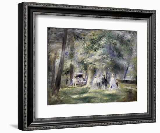 In the Park at Saint-Cloud, 1866-Pierre-Auguste Renoir-Framed Giclee Print